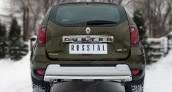 Одинарная защита заднего бампера из трубы диаметром 42 мм (рестайлинг) Russtal Renault Duster HS рестайлинг (2015-2021)