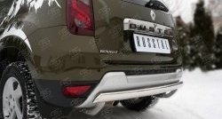 15 999 р. Защита заднего бампера (Ø75x42 мм, нержавейка) Russtal  Renault Duster  HS (2015-2021). Увеличить фотографию 2