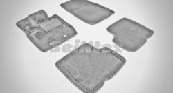 4 099 р. Износостойкие коврики в салон SeiNtex Premium 3D 4 шт. (ворсовые, серые)  Renault Duster  HS (2010-2015). Увеличить фотографию 1