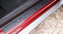 Комплект накладок на порожки автомобиля RA Renault (Рено) Duster (Дастер)  HS (2010-2015) HS дорестайлинг