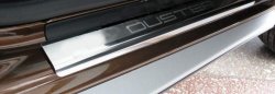 1 529 р. Накладка на внутренние пороги с логотипом Souz-96 Renault Duster HS дорестайлинг (2010-2015). Увеличить фотографию 1