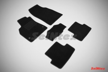 2 499 р. Комплект ворсовых ковриков в салон LUX Seintex  Renault Fluence (2010-2012) (Чёрный). Увеличить фотографию 1