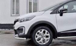 12 999 р. Защита переднего бампера (Ø63 мм, нержавейка) Russtal  Renault Kaptur (2016-2020). Увеличить фотографию 4