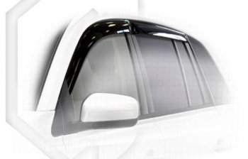 1 899 р. Дефлектора окон CA-Plastic Renault Koleos 1 Phase 2 (2011-2013) (Classic полупрозрачный, Без хром.молдинга). Увеличить фотографию 1