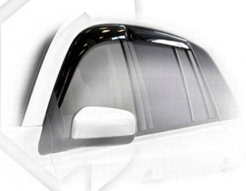 1 899 р. Дефлектора окон CA-Plastiс  Renault Koleos (2007-2011) (Classic полупрозрачный, Без хром.молдинга). Увеличить фотографию 1