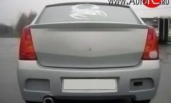 2 699 р. Козырёк на заднее лобовое стекло Street Renault Logan 1 дорестайлинг (2004-2010) (Неокрашенный). Увеличить фотографию 3