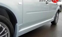4 249 р. Пороги накладки Street  Renault Logan  1 (2004-2010) (Неокрашенные). Увеличить фотографию 1