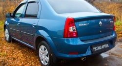 1 099 р. Защитная накладка на задний бампер RA  Renault Logan  1 (2010-2016). Увеличить фотографию 3