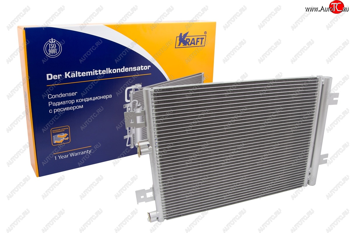 6 449 р. Радиатор кондиционера KRAFT Лада Ларгус дорестайлинг R90 (2012-2021)