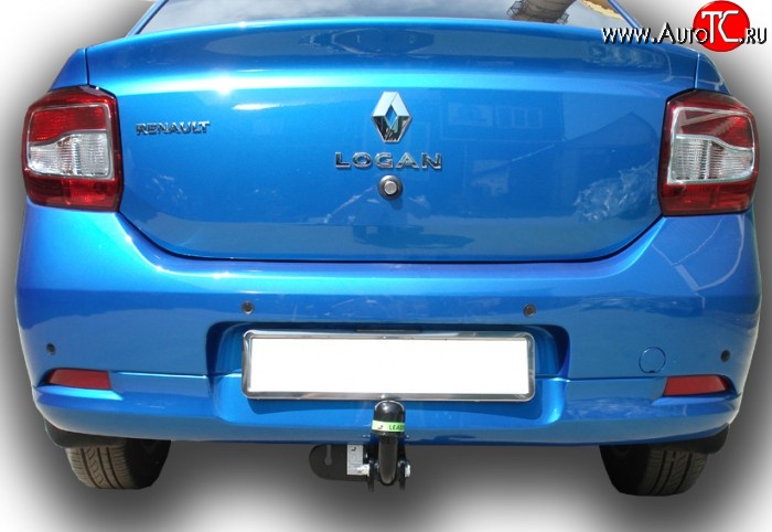 5 999 р. Фаркоп Лидер Плюс Renault Logan 1 рестайлинг (2010-2016) (Без электропакета)