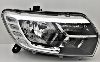 31 599 р. Правая передняя фара DEPO (с ДХО) Renault Logan 2 рестайлинг (2018-2024). Увеличить фотографию 1