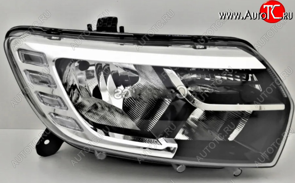 31 599 р. Правая передняя фара DEPO (с ДХО) Renault Logan 2 рестайлинг (2018-2024)