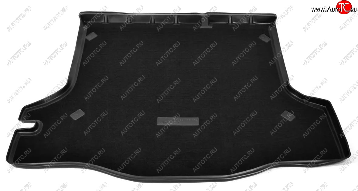 2 889 р. Комбинированый коврик с повышенной износостойкостью в багажник Unidec (полиуретан, текстиль) Renault Logan 2 дорестайлинг (2014-2018) (Черный)