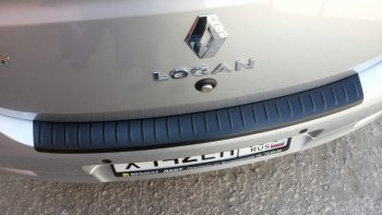 1 089 р. Накладка защитная на задний бампер Yuago Renault Logan 2 дорестайлинг (2014-2018). Увеличить фотографию 2