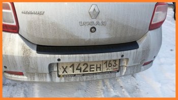 1 089 р. Накладка защитная на задний бампер Yuago  Renault Logan  2 (2014-2024). Увеличить фотографию 4