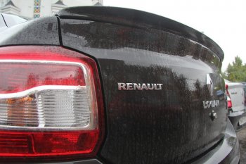 7 749 р. Лип спойлер Yuago Renault Logan 2 рестайлинг (2018-2024) (неокрашенный). Увеличить фотографию 5