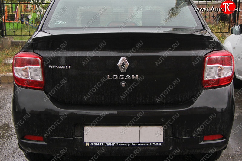 7 749 р. Лип спойлер Yuago Renault Logan 2 дорестайлинг (2014-2018) (неокрашенный)