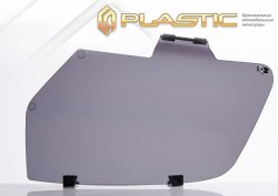 Защита фар CA-Plastic/ Renault Logan 2 дорестайлинг (2014-2018)  (Classic полупрозрачный)