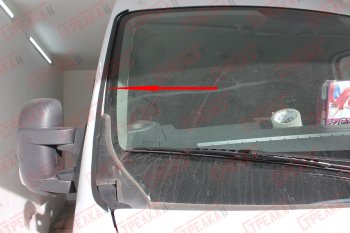1 849 р. Водостоки (дефлектора) лобового стекла Стрелка 11  Renault Master  FV,JV (2014-2018). Увеличить фотографию 4