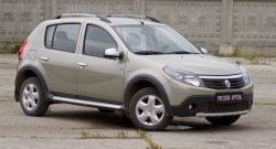 3 099 р. Молдинги дверей RA (узкие, комплект)  Renault Sandero  (BS) (2009-2014) (Поверхность шагрень). Увеличить фотографию 2