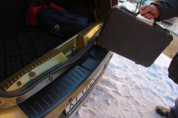 1 089 р. Накладка защитная на задний бампер АртФорм  Renault Sandero  (BS) (2009-2014). Увеличить фотографию 2