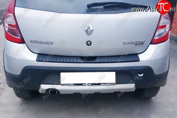 989 р. Защитная накладка заднего бампера Тюн-Авто  Renault Sandero Stepway  (BS) (2010-2014)