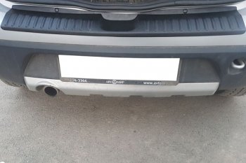 989 р. Защитная накладка заднего бампера Тюн-Авто Renault Sandero Stepway (BS) (2010-2014). Увеличить фотографию 2