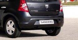 6 849 р. Задний бампер Стандартный  Renault Sandero  (BS) (2009-2014) (Неокрашенный). Увеличить фотографию 1