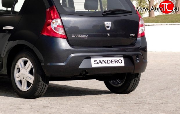 6 849 р. Задний бампер Стандартный  Renault Sandero  (BS) (2009-2014) (Неокрашенный)