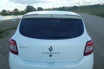 5 549 р. Спойлер INMAX Renault Sandero (B8) дорестайлинг (2014-2018) (неокрашенный). Увеличить фотографию 4