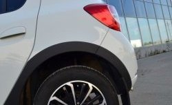 3 699 р. Комплект накладок на арки KART RS NEW Renault Sandero (B8) дорестайлинг (2014-2018) (Неокрашенные). Увеличить фотографию 2