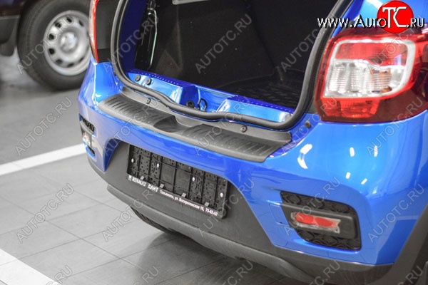 499 р. Защитная накладка заднего бампера Тюн-Авто Renault Sandero Stepway (B8) дорестайлинг (2014-2018)