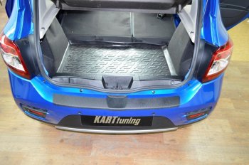 1 399 р. Накладка на порожек в багажник KART Renault Sandero (B8) дорестайлинг (2014-2018) (Без покрытия). Увеличить фотографию 2