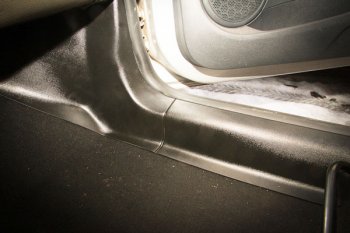 2 479 р. Накладки на ковролин АртФорм Renault Sandero (B8) дорестайлинг (2014-2018) (Передние). Увеличить фотографию 1