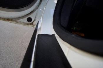 619 р. Накладки в проемы задних дверей KART (задние) Renault Sandero (B8) дорестайлинг (2014-2018) (Без покрытия). Увеличить фотографию 3