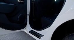 1 889 р. Накладки порожков салона RA  Renault Sandero  (B8) (2014-2018) (Комплект (4 шт.)). Увеличить фотографию 1