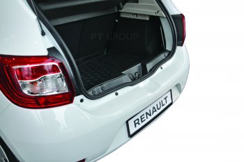 1 189 р. Накладки в проем багажника Petroil Tuning Renault Sandero (B8) дорестайлинг (2014-2018). Увеличить фотографию 1