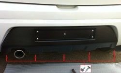 1 949 р. Диффузор заднего бампера Kart Renault Sandero Stepway (BS) (2010-2014) (Неокрашенная). Увеличить фотографию 3