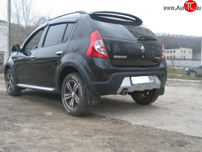 1 949 р. Диффузор заднего бампера Kart Renault Sandero Stepway (BS) (2010-2014) (Неокрашенная)