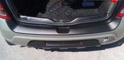 1 299 р. Верхняя защитная накладка Kart на задний бампер для багажного отсека  Renault Sandero  (BS) (2009-2014). Увеличить фотографию 1