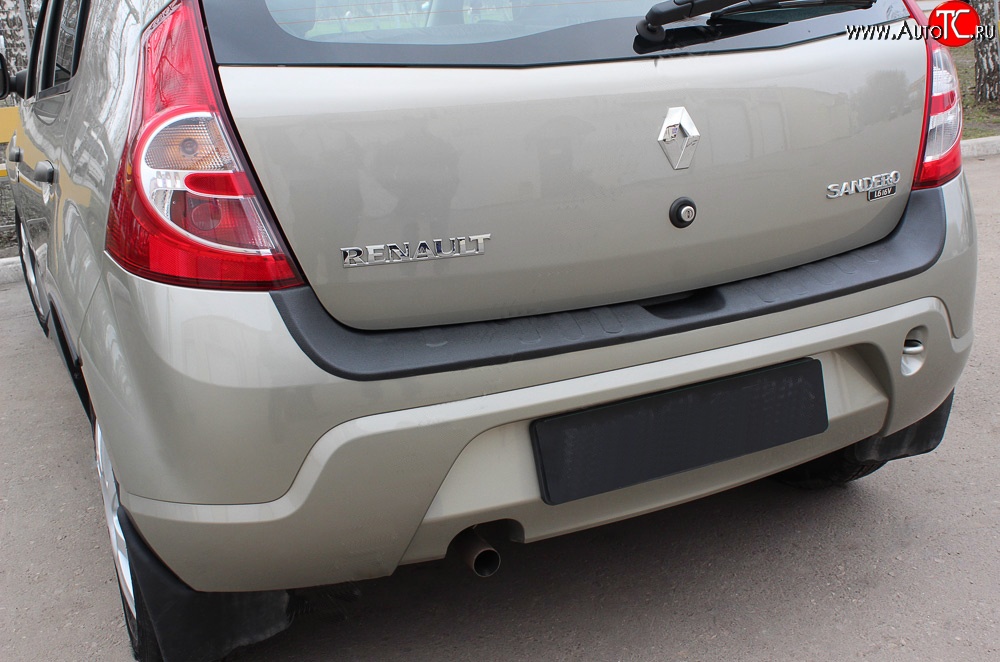 1 559 р. Накладка защитная на задний бампер RA Renault Sandero Stepway (BS) (2010-2014)