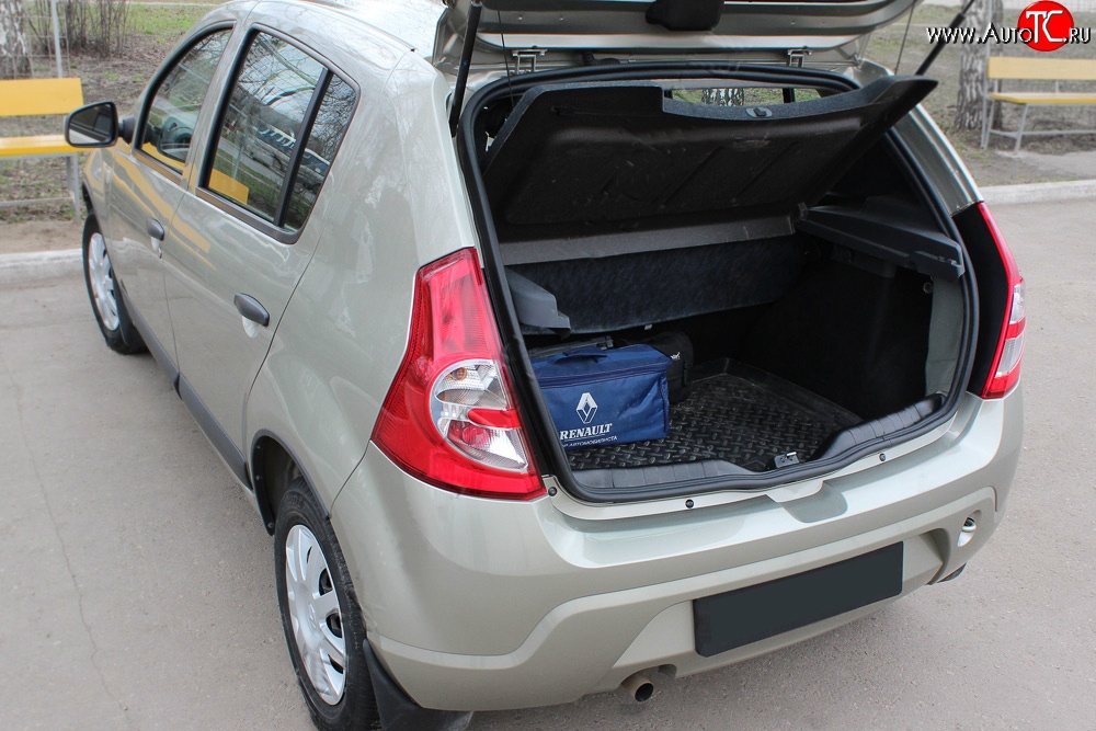 1 789 р. Пластиковый порожек в багажник автомобиля RA  Renault Sandero  (BS) (2009-2014) (Stepway)