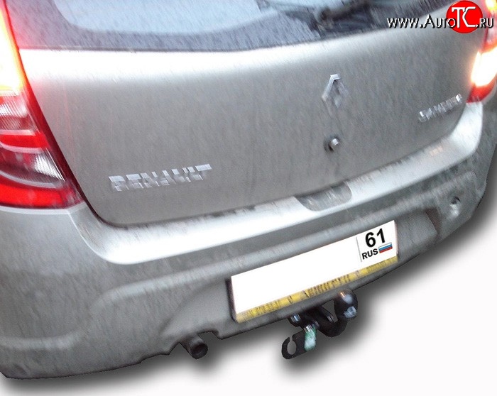 22 949 р. Фаркоп Лидер Плюс  Renault Sandero  (BS) (2009-2014) (Без электропакета)