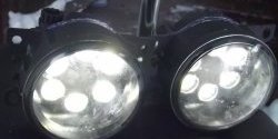 Разработка и создание уникальных дневных ходовых огней LED Hyundai Solaris RB дорестайлинг седан  (2010-2014) АвтоТК. (4 LED/модуль, Цвет свечения: холодный белый, Выключение ДХО при габаритах, Взамен ПТФ)Цена: 2 349 р.. Увеличить фотографию 1