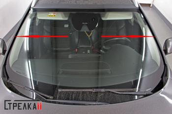 1 849 р. Водостоки (дефлектора) лобового стекла Стрелка 11  Renault Talisman (2015-2024). Увеличить фотографию 2