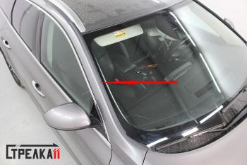 1 849 р. Водостоки (дефлектора) лобового стекла Стрелка 11  Renault Talisman (2015-2024). Увеличить фотографию 4