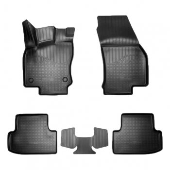 2 099 р. Коврики салона Norplast  Seat Ateca  5FP (2016-2024) (Цвет: черный). Увеличить фотографию 1