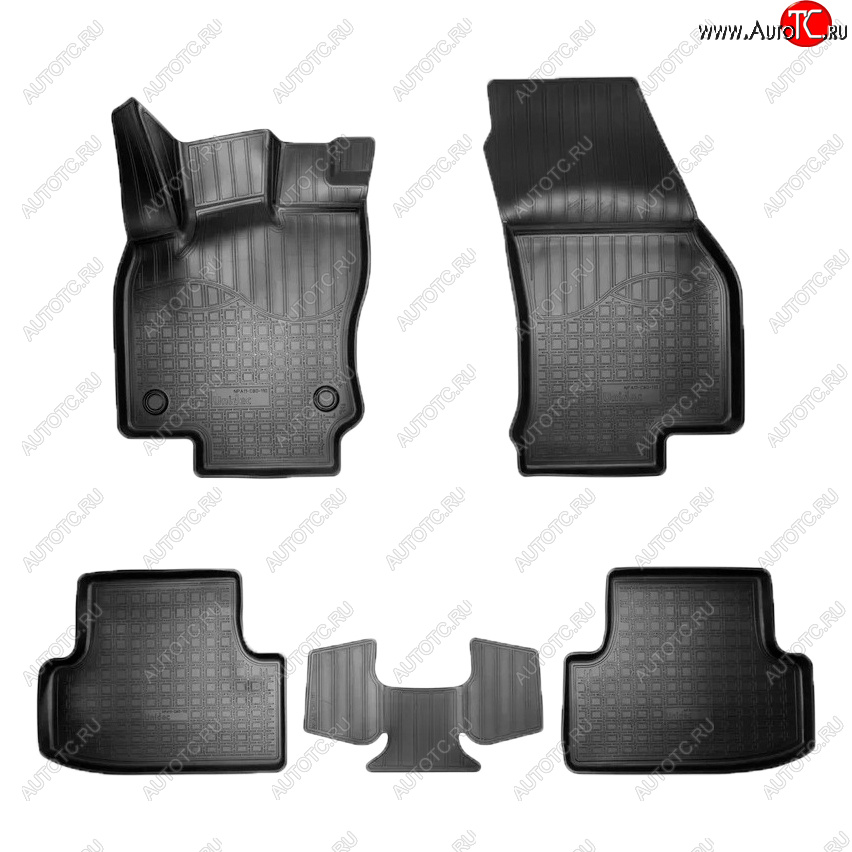 2 099 р. Коврики салона Norplast Seat Ateca 5FP (2016-2024) (Цвет: черный)