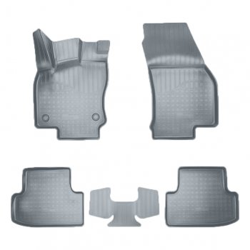 2 759 р. Коврики салона Norplast  Seat Ateca  5FP (2016-2024) (Цвет: серый). Увеличить фотографию 1