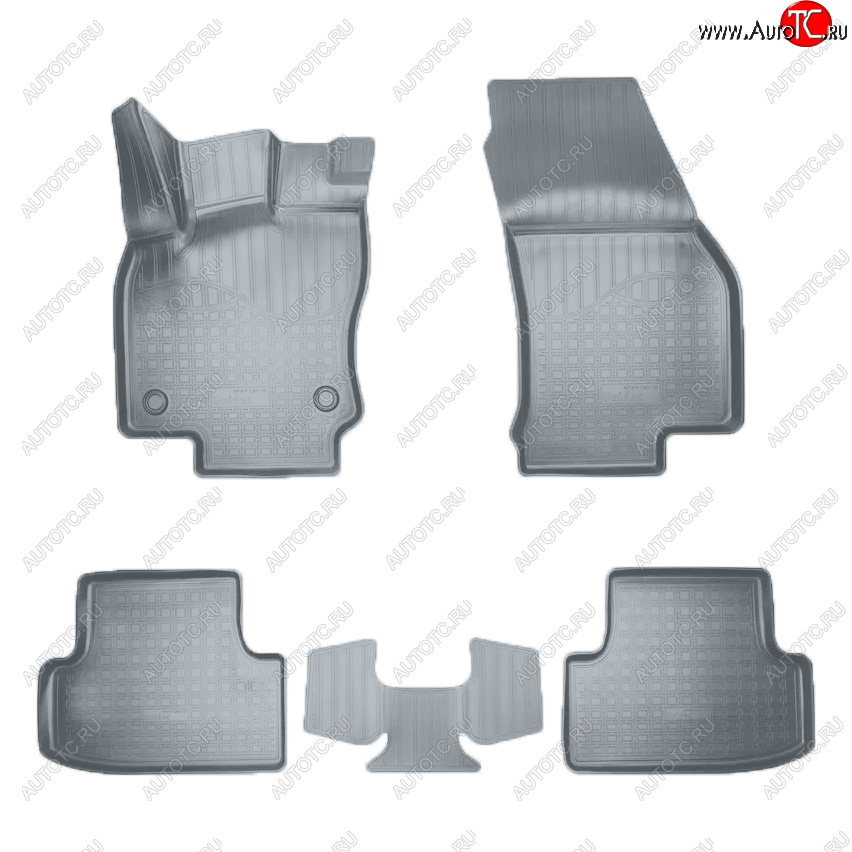 2 759 р. Коврики салона Norplast  Seat Ateca  5FP (2016-2024) (Цвет: серый)